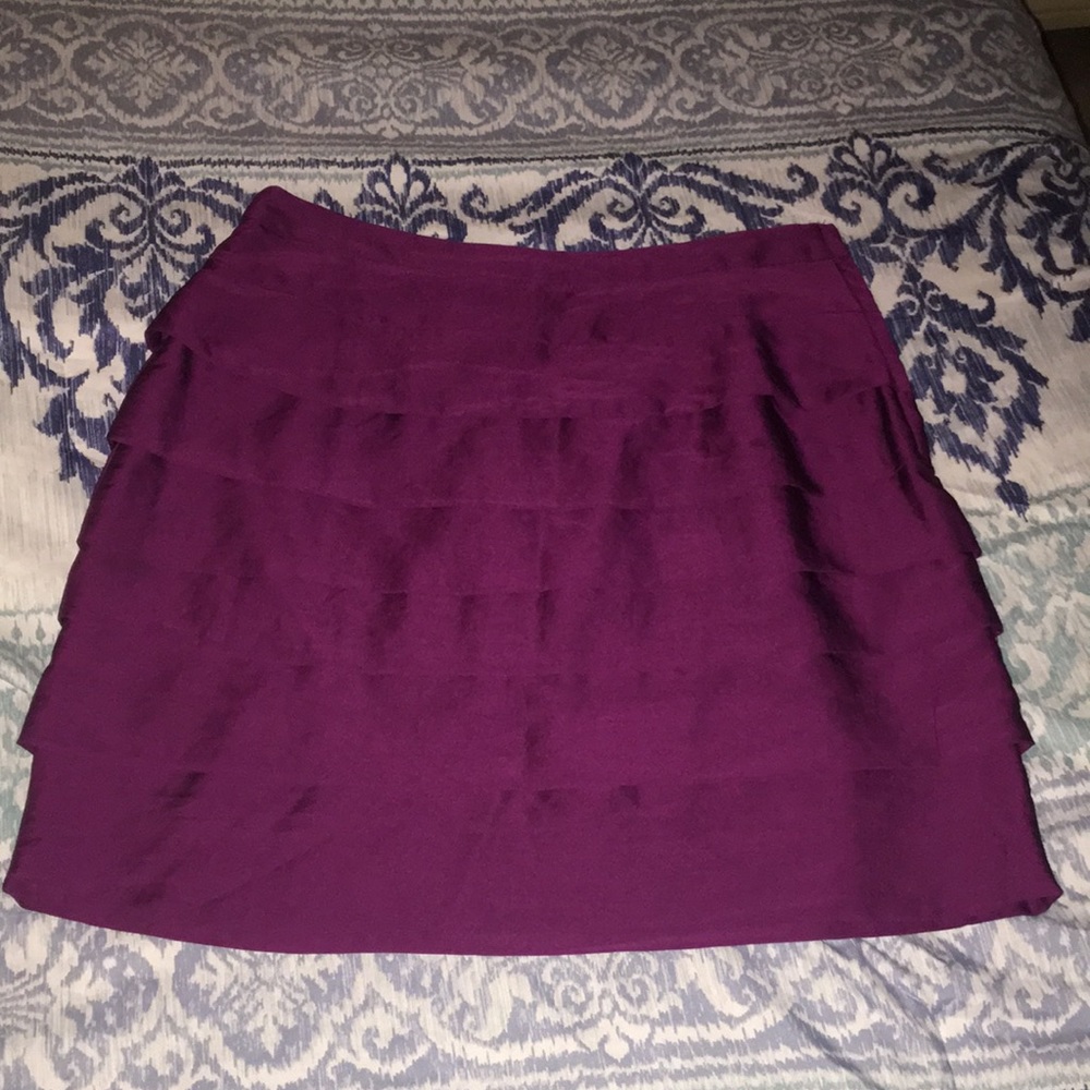Purple layered skirt